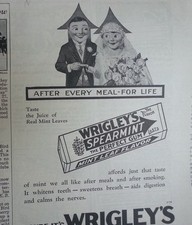 1929 Wrigleys Double Mint Chewing Gum After Every Meal for Life Original  Ad picture