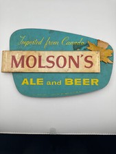 Molson Beer Cardboard Sign A10 picture
