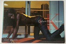 FOXY BROWN Calvin Klein Risqué Post Card picture