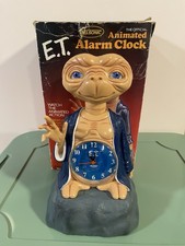 Nelsonic E.T. The Extra-Terrestrial Alarm Clock 1982 Vintage CIB READ picture