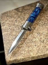 Classic Italian-Stiletto Style, Switch/Spring Assist Blade, EDC Survival Tool picture