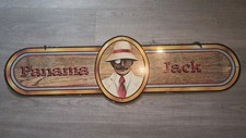 Vintage Panama Jack Metal Store Hanging Sign Display 36x11 picture
