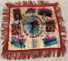 Nice Vintage  NH  White Mtns.  Old Man of the Mountain  Souvenir  Pillow Cover picture