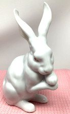 Herend Bunny Paws Up 6”  White From The Bunny Collection # 15307 EUC picture
