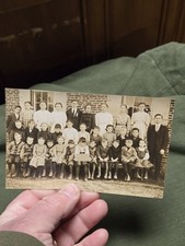 Vintage 1912 Wheatland School Class Photograph Lancaster PA Photo Postcard rppc picture