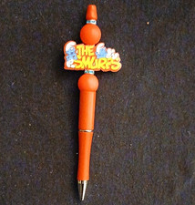 The Smurfs Orange Ballpoint Pen Blue Ink, Plastic w/ Character Design picture