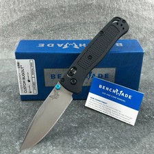 Benchmade-Bugout-(535BK-2) Black CF-Elite Handle CPM-S30V-Satin Drop Knive USA picture
