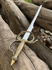 Handmade legend of steel, Templar Knight Sword Rapier Sword, Leather Sheath Gift picture