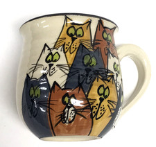 Studio Crafted Cat Mug Cup EVERY LIFE SHOULD HAVE NINE CATS 10oz Exc Cond picture