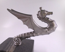 seahorse 1930's chevrolet vintage rare car hood ornament to be chrome plated picture