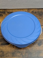VTG Rubbermaid #14 Servin Saver 556 B Divided Food Storage Container Blue EZ Lid picture