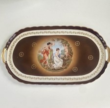 Antique Victoria Czechoslovakia Porcelain Serving Tray 1918-1939 Sealed picture