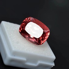 Padparadscha Sapphire 15.9 Ct+ Natural Ceylon Cushion Certified Loose GEMSTONE picture