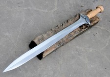 Custom Handmade Carbon Steel Greek Xiphos Sword Hunting Camping Sword picture
