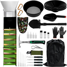 Complete Gold Panning Kits with 50