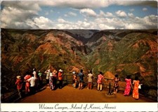 Waimea Canyon Island of Kauai Hawaii Panoramic View c1970 Postcard picture