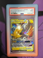 2019 Pokemon Sun & Moon Pikachu & Zekrom GX Team Up #33 Mint PSA 9 Safe Ship A+ picture