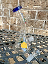 7-Inch Handmade Glass Bong, Cartoon-Style Water Pipe (Read Description) picture