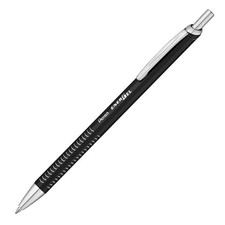 Pentel EnerGel Metal Lite Retractable 0.7 mm Roller Pen Black Body & Ink BL447 picture