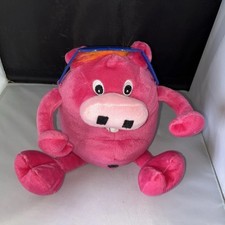 VTG 2000s Kellogg’s Ern Pink Pig Plush Purple Sunglasses Rare Promo Cereal Toy picture
