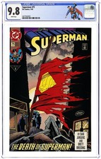 Superman #75D Direct Variant 1st Printing CGC 9.8 1993 4477042001 picture