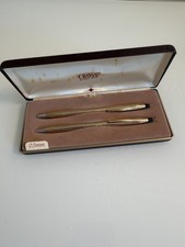 Vintage CROSS 10K Gold Pen & Pencil Set Case And Booklet picture