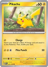 Pikachu Reverse Holofoil [MEW - 025/165] picture