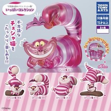 Gacha Disney Alice In Wonderland Cheshire Cat Figure Capsule Toy  Complete Set picture