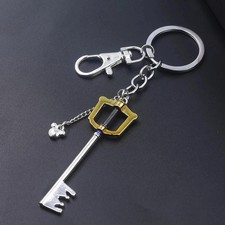 Kingdom Hearts Keychain | Charm | Gold Keyblade | Keyring | Swivel Snap Hook picture