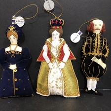 Saint Nicolas Queen Victoria, William Shakespeare, Ann Hathaway Ornaments Lot 3 picture