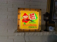 ELM HILL meats Nashville TN Featuring Elm Hill Bill the lumberjack Logo Lighted picture