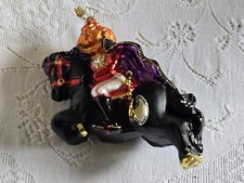 RARE Christopher Radko Headless Horseman Halloween Ornament 6