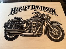 Harley-Davidson Classic Heritage Laser Engraved Wall Hanging Art Decor picture