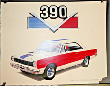 Vintage 1969 AMC Hurst SC/Rambler 390 Muscle Car Art Poster Illustration 14x10.5 picture