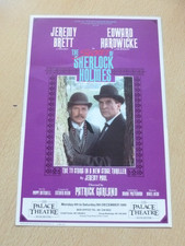 Jeremy Brett Edward Hardwicke Secret Of Sherlock Holmes Manchester Theatre Flyer picture
