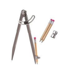 ALLY Tools 8 Inch Precision Locking Wing Divider/Woodworking Compass W/ 2 Pencil picture