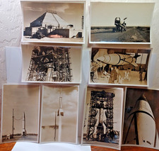 8 - 1946 White Sands N Mexico V-2 Rocket Snapshot Pics w/ Von Braun 5x7 JRR6 picture