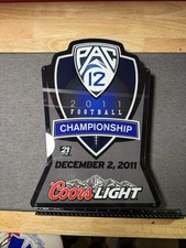 2011 PAC 12 Football light up Coors Light beer Store Display sign. picture
