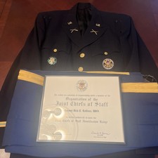 Named ID'd US Army Officer Blue Dress Uniform Pants Grouping Joint Chiefs Staff picture