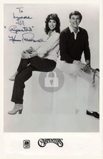 Karen & Richard Carpenter Signed Autograph Photo Postcard COPY picture