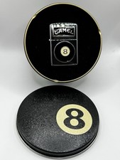 Vintage ZIPPO 1994 Camel 8 Eight Ball Polished Chrome Lighter w/ Matching Tin picture