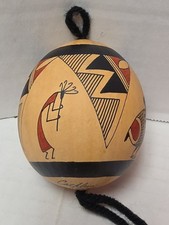 Native American Ornament Southwest Gourd Christmas - Cathleen Kardas '96 Signed picture