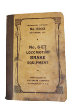 Instruction Pamphlet No. 5032 No. 6-ET Locomotive Brake Equipment Manual 1932 B1 picture