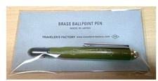 TRAVELER'S Company TF Brass Ballpoint Pen Green Tea Kyoto Limited Edition picture