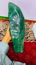 Natural Nephrite Free Form 7.8KG Polished Stone High Quality Green Jade Display picture