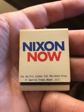 MatchBook Nixon Now Presidential Campaign, Richard Nixon 1972 picture