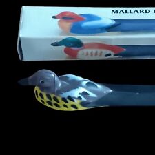 Vintage Hand-painted Duck Acrylic Letter Opener NEW in Box. 7 