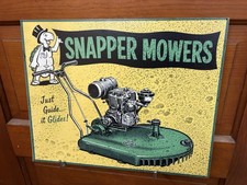 Snapper Lawn Mower Sign Advertising Antique Farm Tractor Dealer IL Parts Head picture