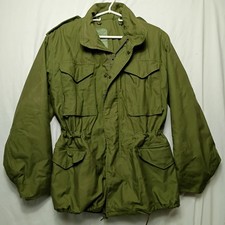Vintage 80s M-65 OG-107 Cold Weather Field Jacket Coat Small Regular picture