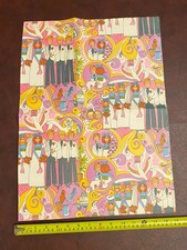 vintage mod retro psychadelic wedding Just Married wrapper paper piece 1960-1970 picture